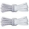 Reflective Polyester Shoelaces 120cm Long Anti Slip Woven Round Shoe Laces Replacement For Sneakers Casual Foowear