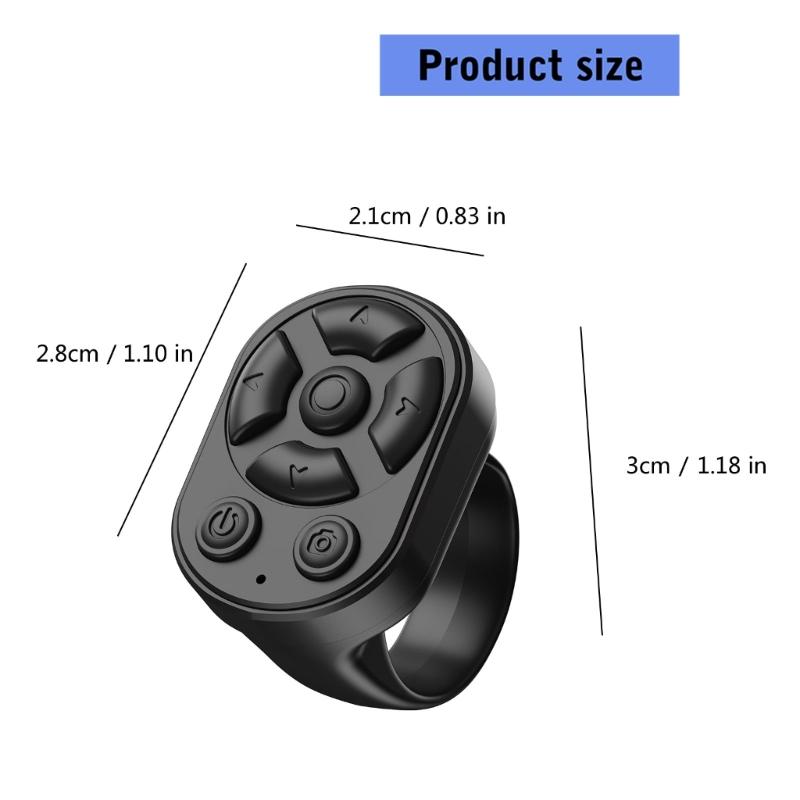 Remote Control for Page Turner Camera Video Recording Remote Scrolling Page Turner Clicking for Mobile Phone