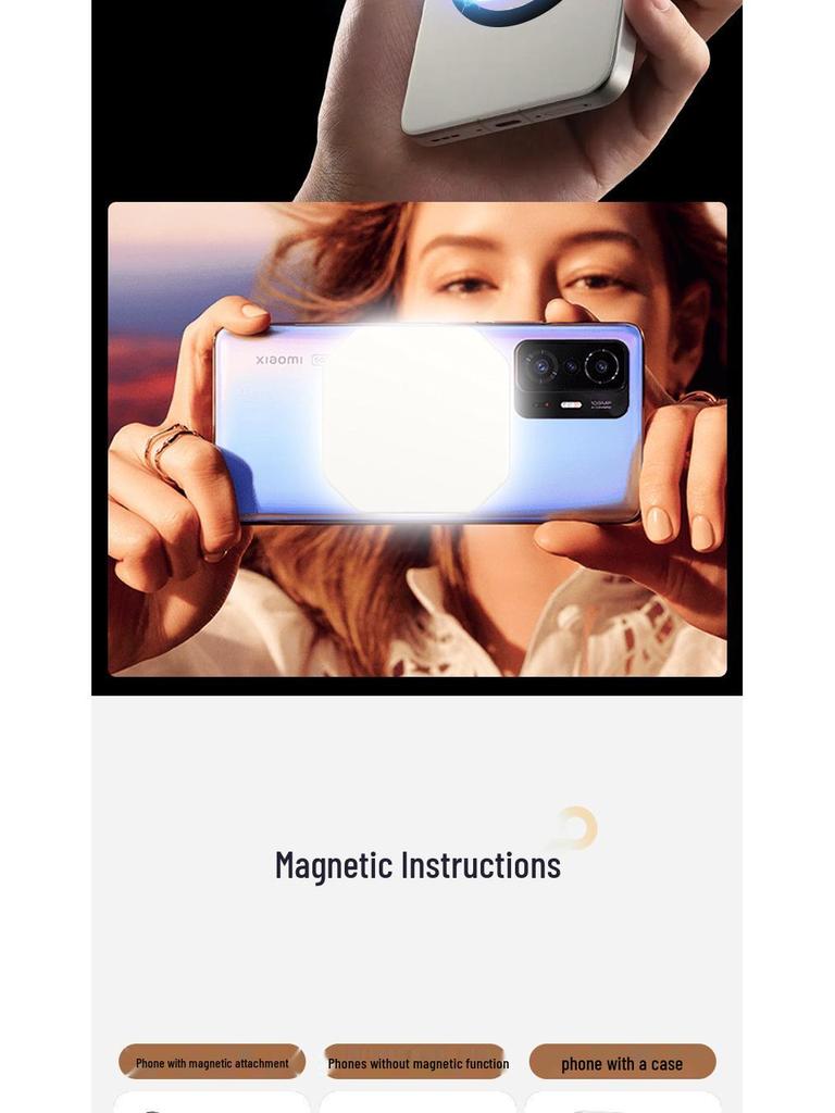 F01 Magnetic RGB Pocket LED Light for Live Streaming and Photography