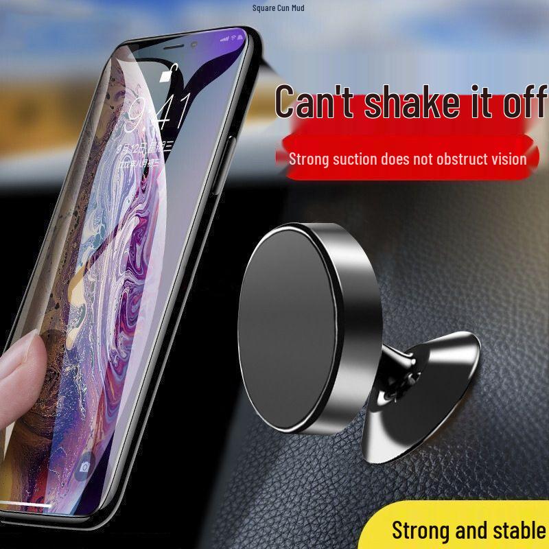 Magnetic Car Phone Holder with Suction Cup and Air Vent Mount for Dashboard Navigation