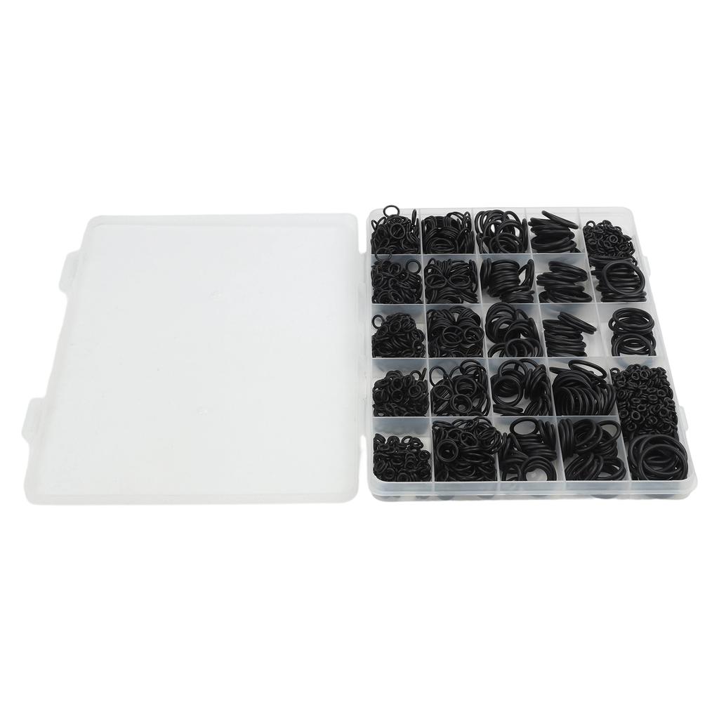 Automotive Sealing Washer Kit Rubber Sealing Rings O-ring Kit High Temperature Resistant Oil Resistant Boxed Organizer Packaging