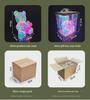 Valentine's Day LED Love Bear: Colorful High-end USB Gift with Box for Girlfriend's Birthday.