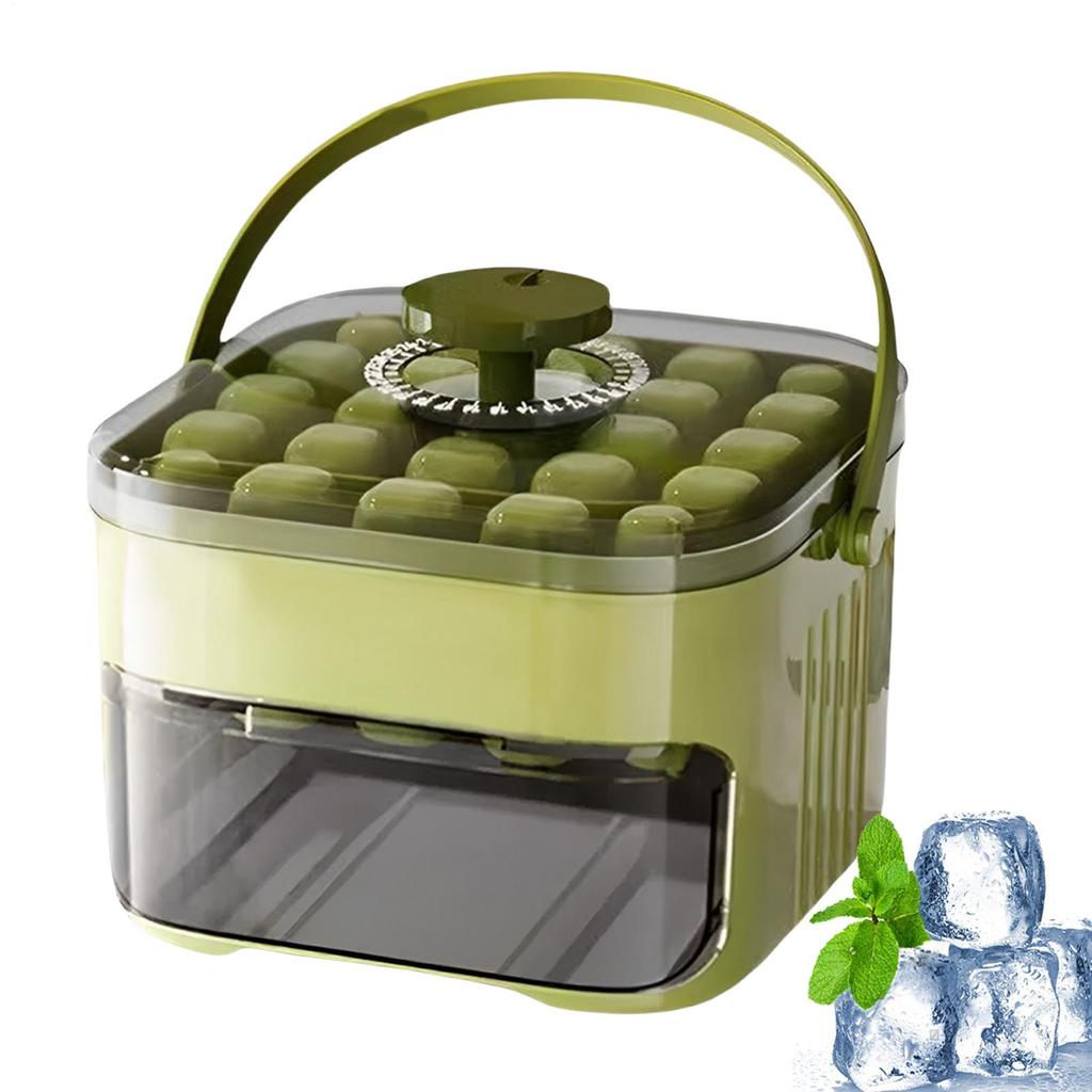 25-Grid Large Capacity Ices Cube Maker With Easy-Press Lid Ice Trays For Freezer Home Refrigerator Homemade IceCube Storage Box