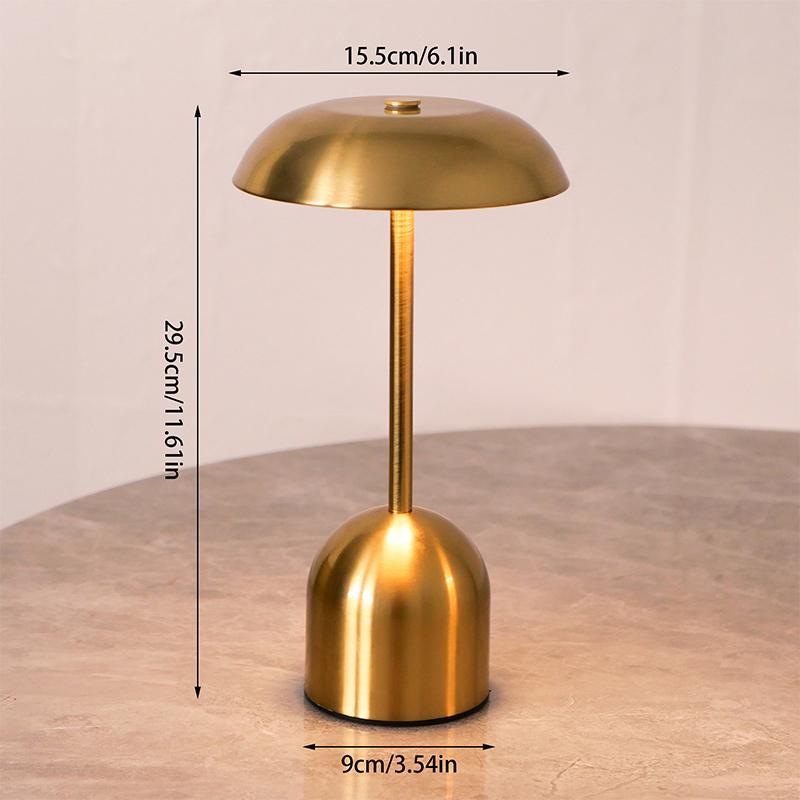 Minimalist Metal Decorative Lamp LED Night Light Ambient Lamp Rechargeable Touch-Control Table Lamp For Restaurants Bars Hotels
