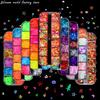 Mundo de Silicone 12 Grades Flocos de Glitter Lantejoulas Lantejoulas de Letras para Molde de Resina Epóxi Argila Slime Enchimento Fabricação de Joias Presente DIY