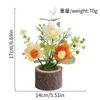Office Potted Plants Knitted Rose Bouquet Artificial Flower Valentine's Day Party Home Decoration Anniversary Gift Wedding Decor