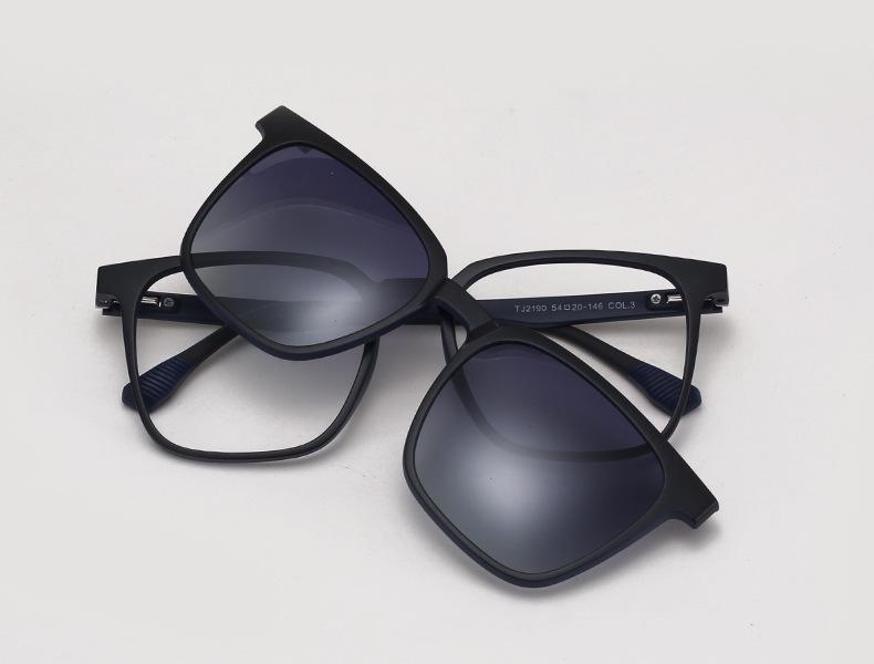 TJ2190 Unisexová sada slunečních brýlí tři v jednom s magnetickým polarizačním klipem