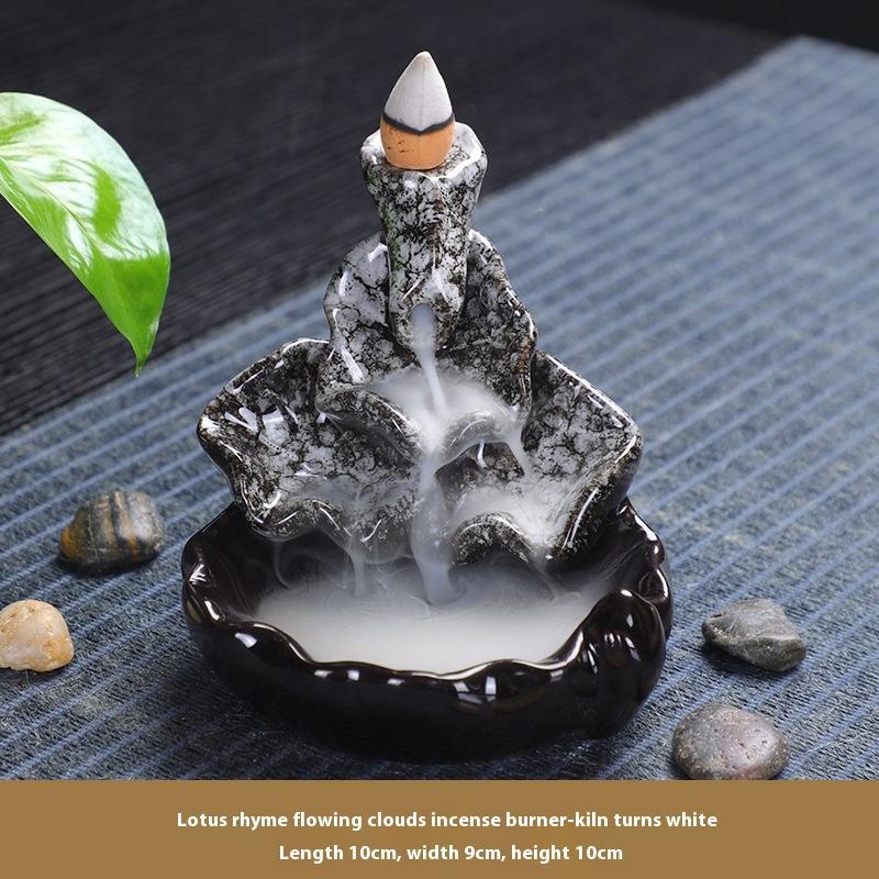 

Подставка для благовоний Керамическая курильница для благовоний Креативные украшения для курильницы для благовоний с обратным потоком