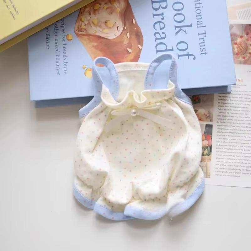 

Pet Dog Clothes Cartoon Clothing Puppy Dogs Soft Vests Summer princess dress Fabric Breathable Sweat Resistant Easy To Clean XS 20x20x20 белый