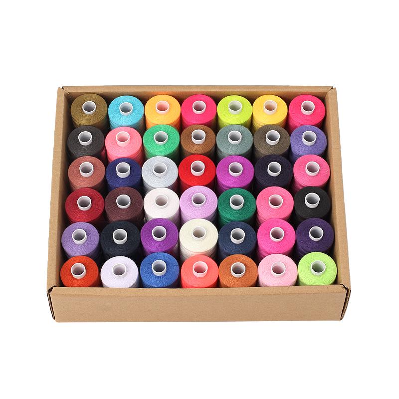 DIY Sewing Thread Set: 42 Colorful Polyester Spools, 1000 Yards Each