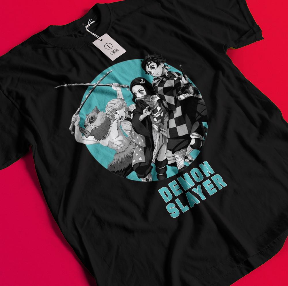 

Demon Slayer Shirt Tanjiro Tshirt Nezuko T-Shirt Muzan Doma Tee Inosuke Zenitsu BB650 3XL