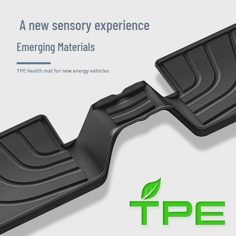 2023 BMW I3 TPE Floor Mats: Dirt-Resistant, Waterproof, Eco-Friendly with Trunk Mat.