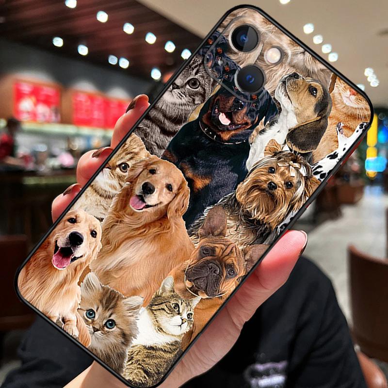French Bulldog Beagle Dogs Pattern For iPhone 12 11 14 13 Pro Max Mini XS Max XR X SE 2020 6S 7 8 Plus Case Phone Back Cover