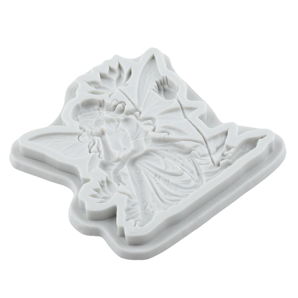 Angel Silicone Molds Flower Fairy Lotus Fairy Fondant Mold Cake Decorating Tools Cupcake Topper Candy Chocolate Gumpaste Mold