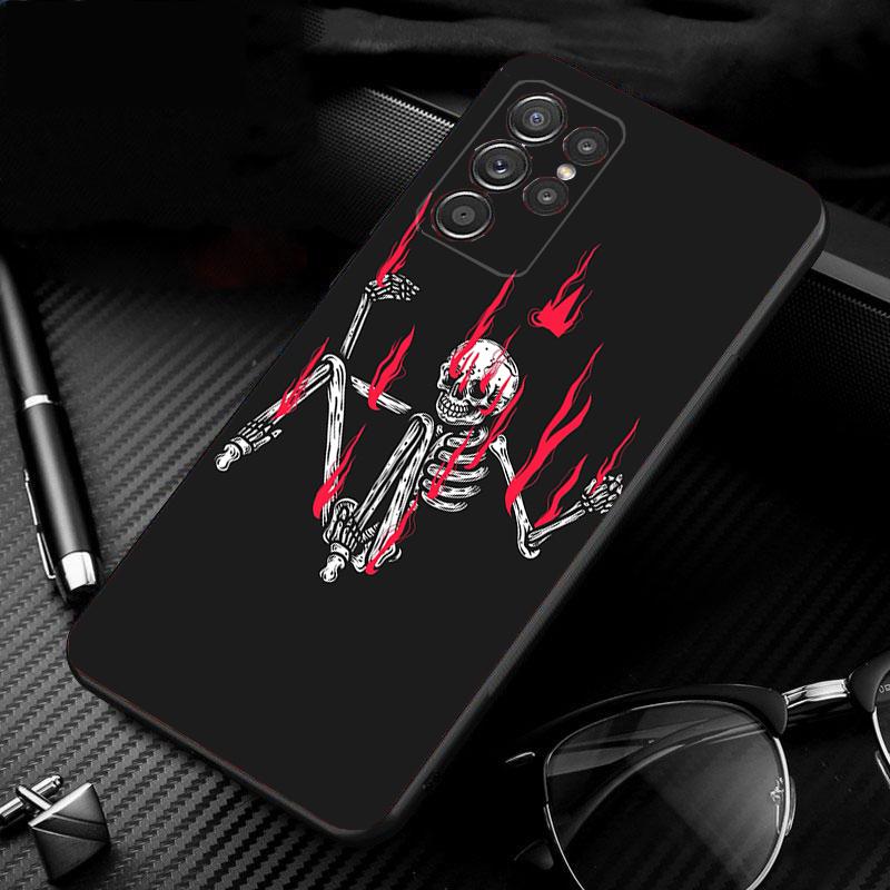 Skeleton Art Phone Case For Samsung Galaxy S25 S24 S23 S22 S21 Ultra S24 S23 S22 S21 S25 Plus S24 S25 FE
