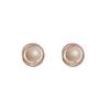 French Retro Pearl & Cubic Zirconia Earrings for Women - S925 Sterling Silver Studs, Light Luxury, Japanese-Korean Style