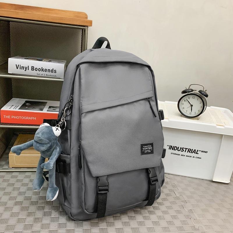 Schoolbag Backpack Men's Casual Versatile Large Capacity Computer Travel Bag Female Junior High School High School Student New School Bag
