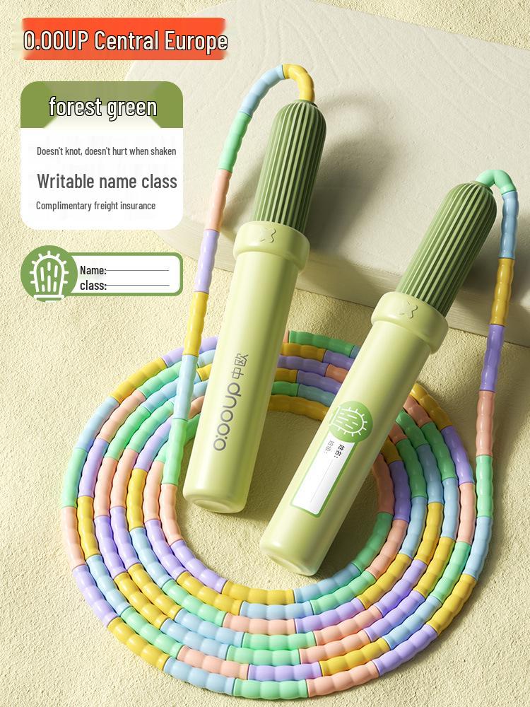 

Детская бамбуковая скакалка - Уровень для начинающих для детей 5-6 лет, Дизайн против запутывания