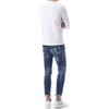 Stone Island Loose Fit Crew Neck Badge Long Sleeve Sweater T-Shirt Men Tops White 8015502B0-V0001