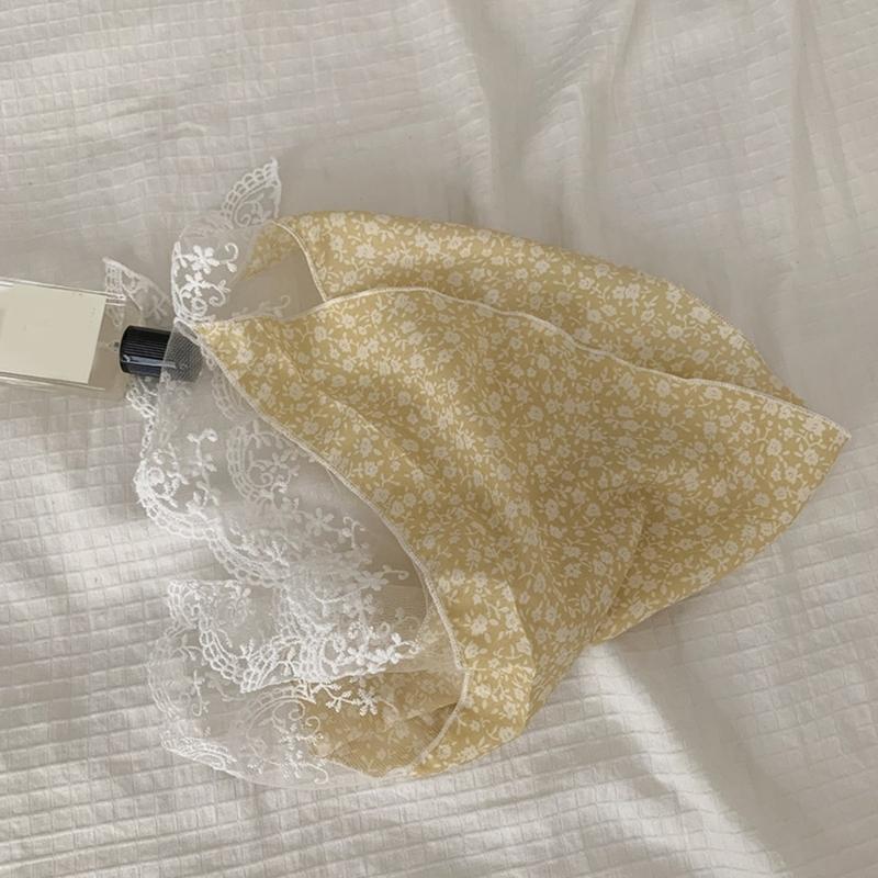 Soft Comfortable Lace Trim Hairband Sheer Hair Scarf Suitable for Female All Age