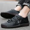 Handmade Leather Mens Shoes Comfortable Casual Walking Sneakers Men Loafers Hot Sale Vacation Driving Shoes Big Size 38-48