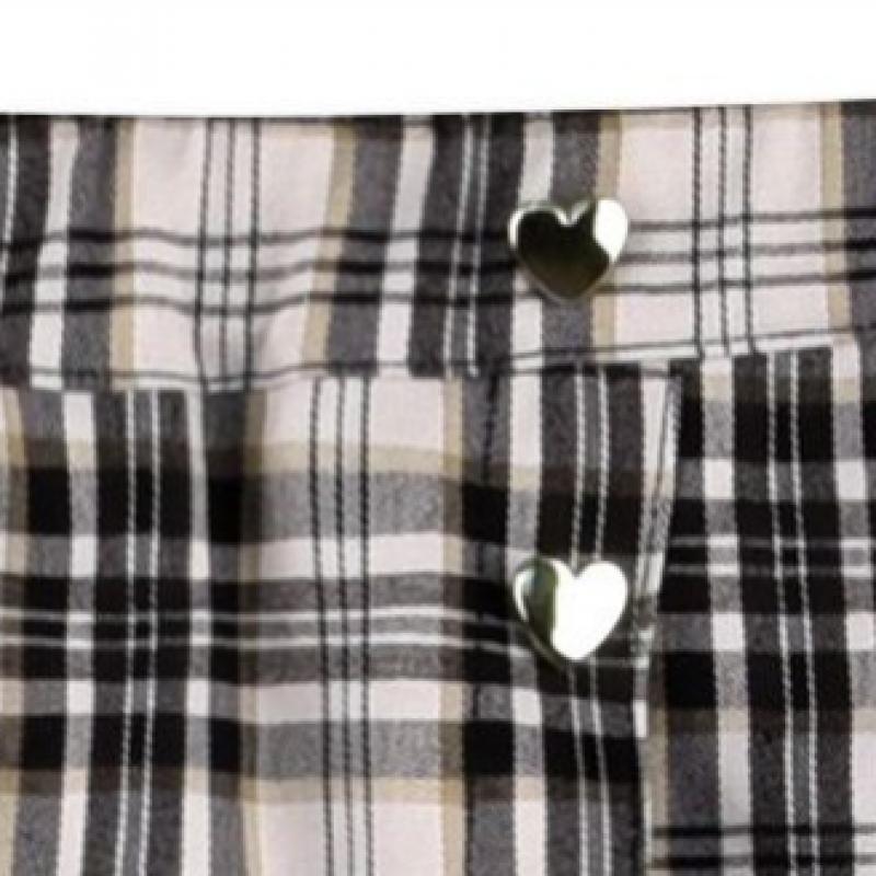 Lilypuri Check Wrap Skirt Pants Black 