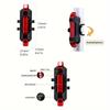 USB Rechargeable LED Bike Tail Light - 4 Flashing Modes For Safety And Visibility - Mountain And Road Bicycle Taillight For Riding And Cycling