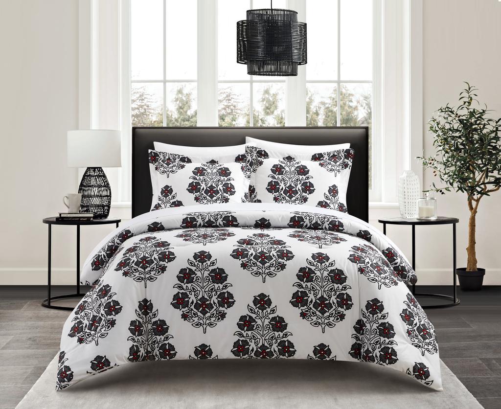 Colorful Flowers Beding Set Boho Paisley Floral Decor Soft Duvet Cover for Women Mothers Day Gifts, Warm Soft plus Breathable Quen