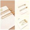 2pcs Set of Elegant Metal Hairpins for Women, Featuring Geometric Design, Perfect for Wedding Parties, Versatile And High-End