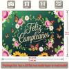Party Backdrop Floral Butterfly Flat Motif Events Wedding Coming Ceremony Four Photo Booth Background Front Door Decor