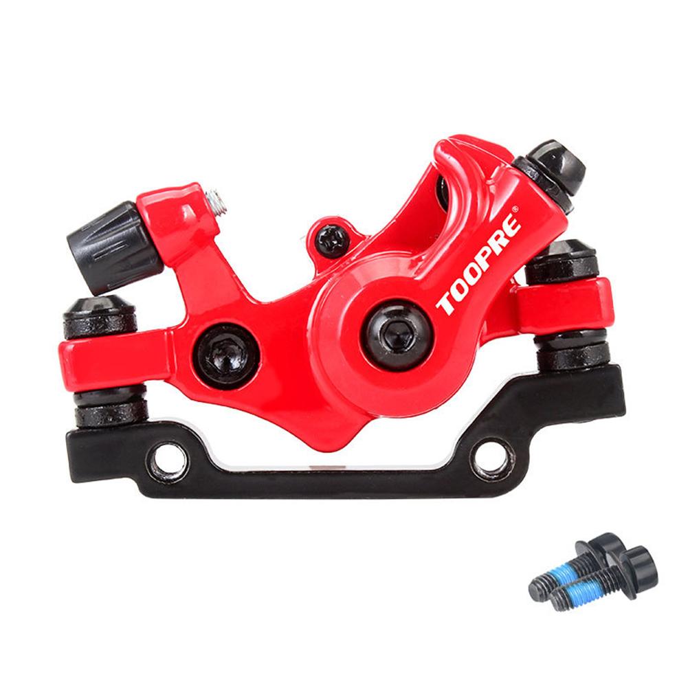 MTB Hydraulic Line Pulling Disc Brake Bike Caliper Brake Pad Rotors Bicycle Part MTB Brake Hydraulic Disc Brake Front -Red