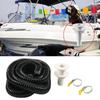 Bilge Pump Installation Kit Bilge Pump Hose 1-1/8-Inch Dia Plumbing Kit 6 FT Quality Kink-free Flexible PVC Hose Clamps