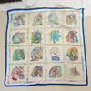 Hangzhou silk 111 mulberry silk scarf Nordic simple striped silk scarf women's 71cm square scarf scarf shawl
