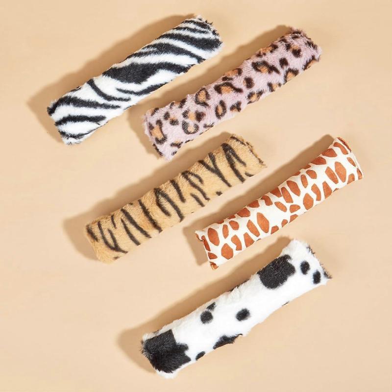 5pcs Cat Toy Plush Filled Pillow Teething Grinding Play Kitten Chew Pillow Interactive Pet Cat Biting Resistant Toy