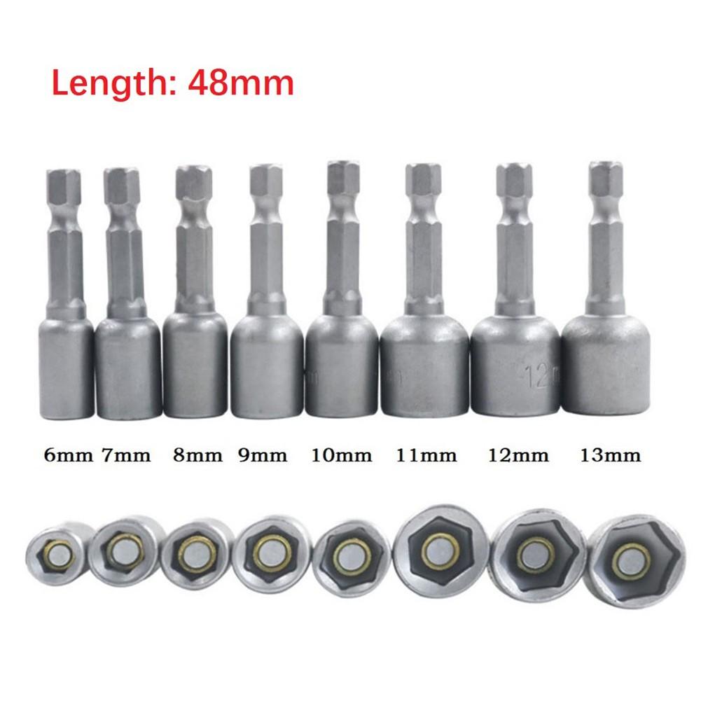 

Grey Nut Driver Socket 1pc 6.35mm / 1/4\ Brand New