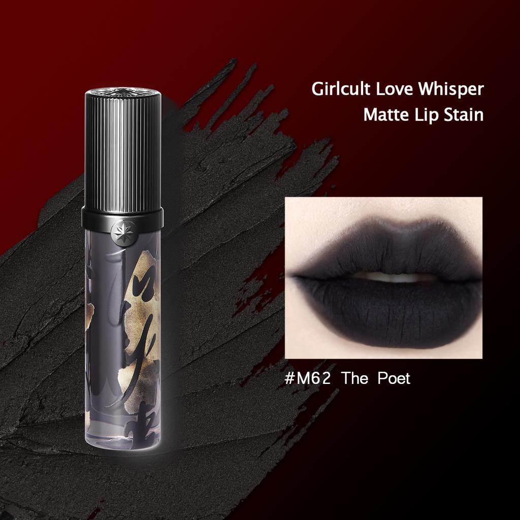 Girlcult Love Whisper Matowy Płynny Szminka Aksamitnie Miękki Matowy Tint do Ust Lekki Nie Wysuszający Długotrwały Wykończenie Soft Focus do Odważnego Codziennego Makijażu Prezent