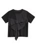 Short sleeve Oversized Black patchwork casual loose summer tee t shirt women t-shirt tops