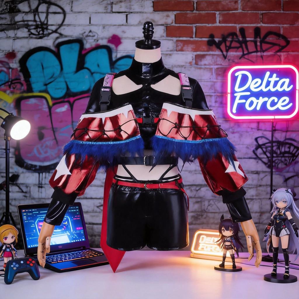 Delta Force Haiclaw Cosplay Costume For Anime Gaming Conventions With Polyester Fabric