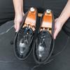 Crocodile Tassel New Loafers Business Trendy Shoes British Foot Cover Business Hairstylist Low-top Casual Leather Shoes