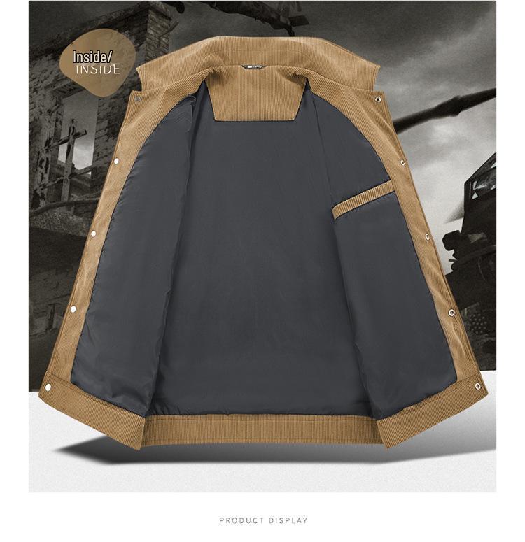 Men's Trendy Corduroy Jacket: Autumn & Winter Casual Lapel Coat