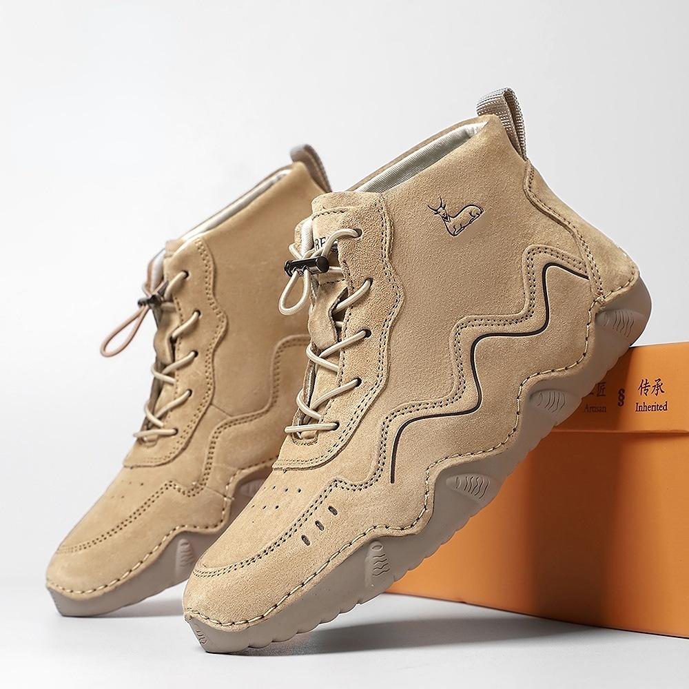 Popular Thermal Martin Boots Women's Leather Large Size Cotton Shoes Independent Station High Top Wear-resistant Outdoor Casual Shoes