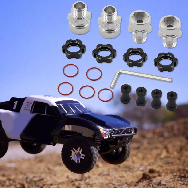 Simulated Car Metal Adapter Upgrades for 1/10 Remote Car for Truck Model Car Control Hub Upgrades 17mm Hub