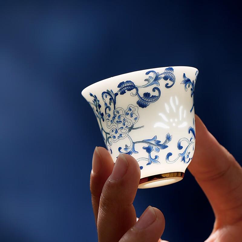 Yihude Blue & White Lotus Ceramic Tea Set