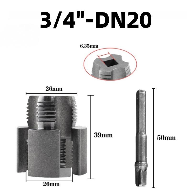 Řezačka závitů potrubí Nástroj na opravu závitů potrubí 1/2", 3/4"
