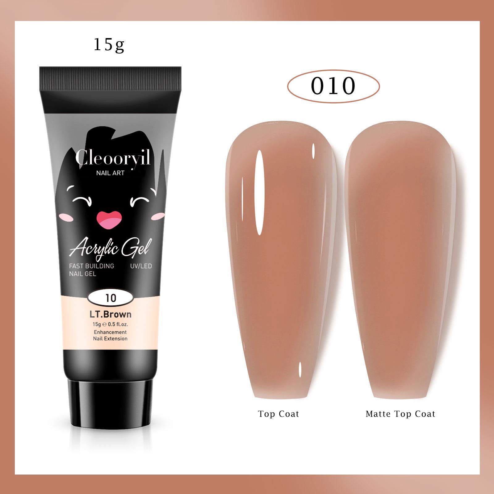 

УФ Твердый Гель для Наращивания Ногтей, 15 мл - Быстрый Кристаллический Гель для Быстрого Нанесения