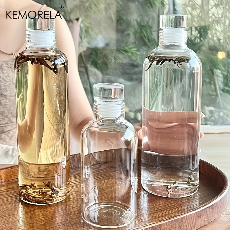 1PCS Clear Water Bottle 300/500/750ml Glass Sports Water Bottle Large Capacity with Leak-Resistant Features For Coffee Juice Tea