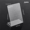 AEE4-6PCS Acrylic Jewelry Stand For Earrings Ear Studs Show Plastic Jewelry Display Rack Organizer Holder For Necklaces