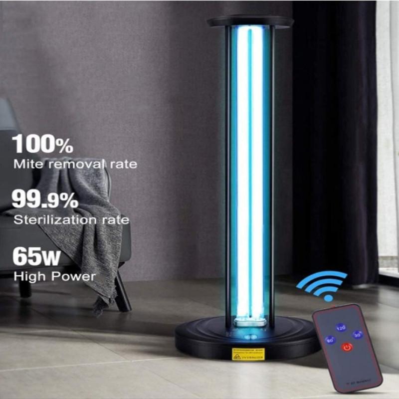 100W UV 38W/65W Ultraviolet Germicidal Lamp Ozone Disinfection Lamp With Remote Control Sterilizer Light