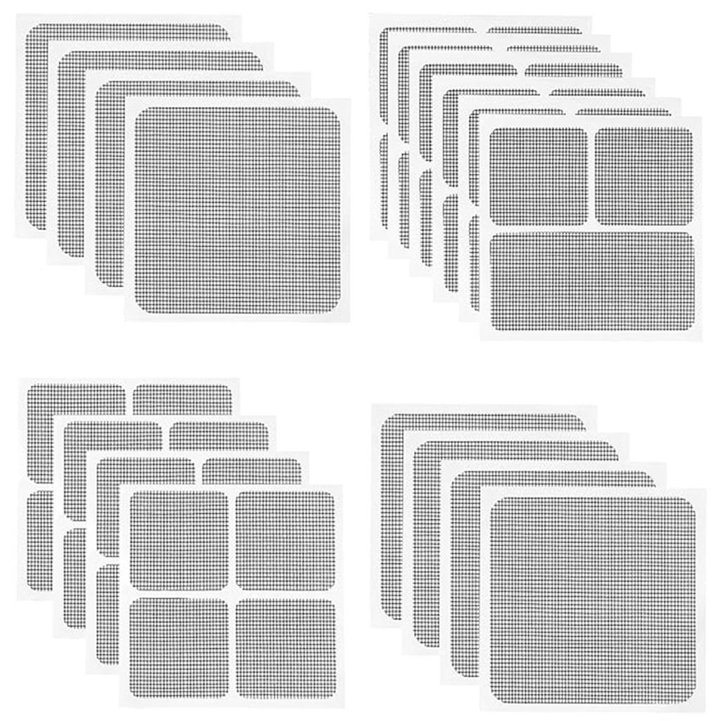 Reparaturband für Fenstergitter, 10 x 10 cm, Anti-Moskitonetz, Reparaturflicken für Vorhänge und Türgitter, hält die Fliegengitter intakt und sicher