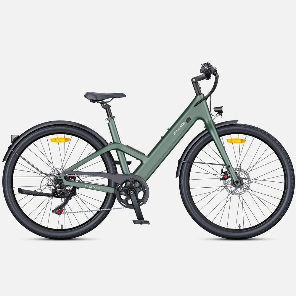 Rower Elektryczny dla Dorosłych ENGWE N1 Air ST Silnik 250W Hamulec Mechaniczny 36V 10AH Miejski Ebike Prędkość Maksymalna 25 km/h Shimano 7 Biegów Wyświetlacz LCD